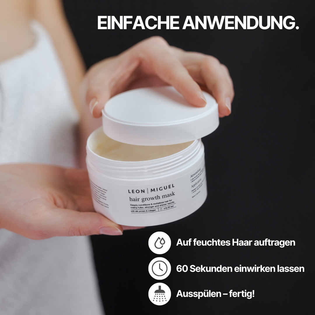 Hochwertige Growth Mask für kräftige Haarstruktur und gesunde Kopfhautpflege