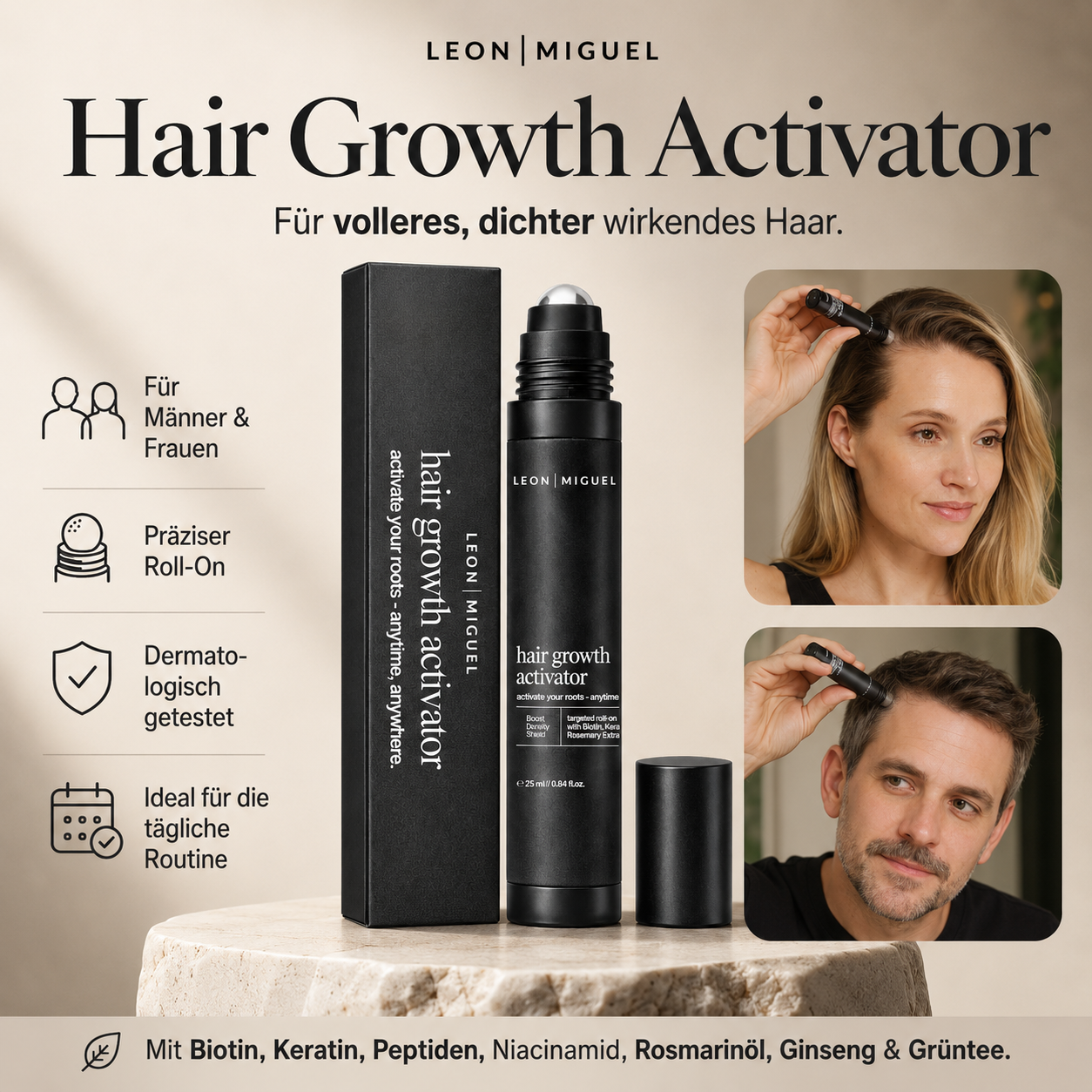 LEON MIGUEL Hair Growth Activator für kräftigeres und gepflegtes Haar