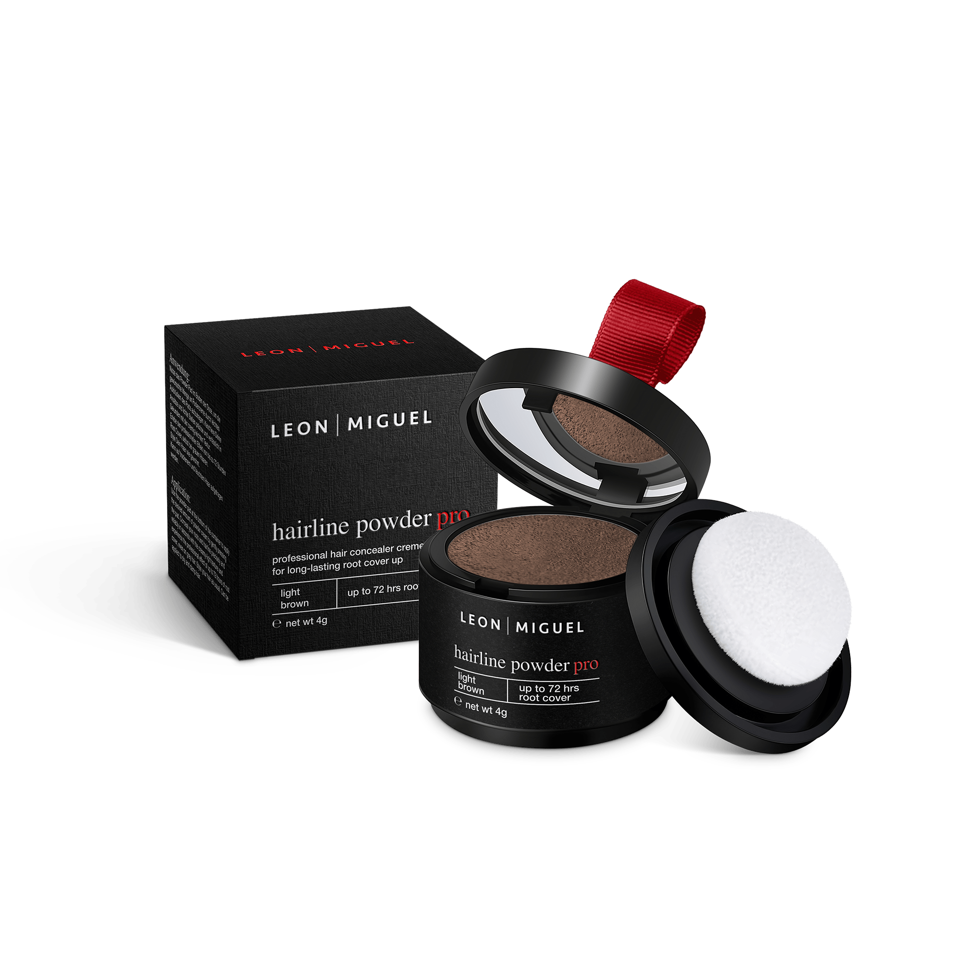 polvo para el cabello pro - polvo para el cabello - LEON MIGUEL#color_marron_claro