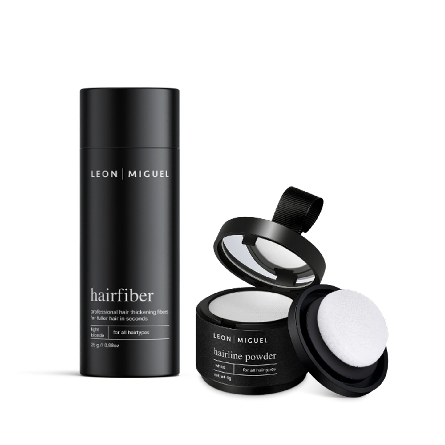 Basic Bundle aus LM Hairfiber und Hairline Powder