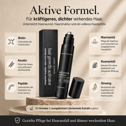 LEON MIGUEL Hair Growth Activator Serum für Haarwachstum und stärkere Haarwurzeln
