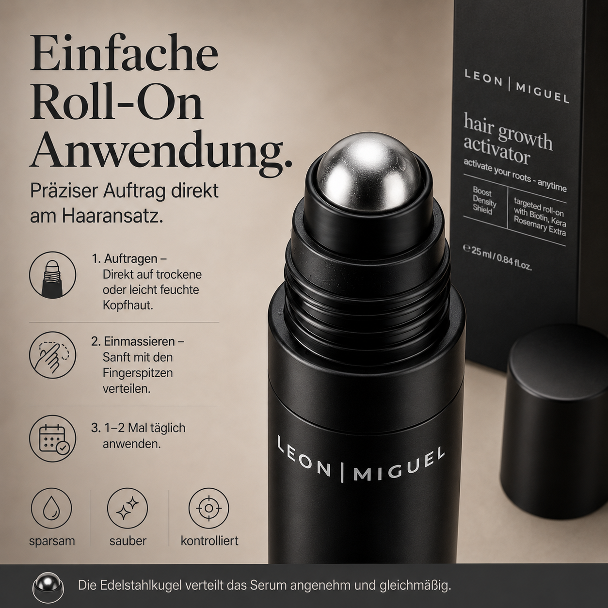 LEON MIGUEL Hair Growth Activator Pflegeprodukt für dichter wirkendes Haar